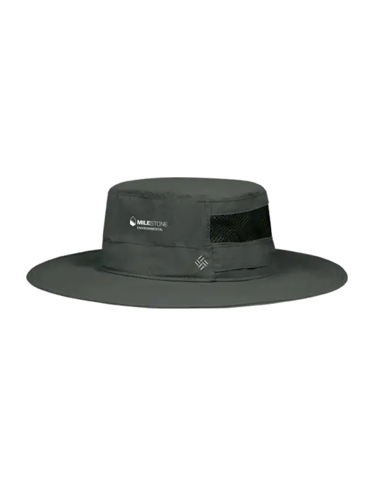 Columbia Dark Grey Bora Bora Booney  Hat w/Milestone Environmental Logo