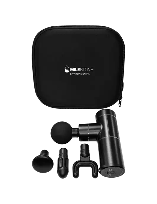 Muscle Revive Handled Massage Gun w/Milestone Environmental Logo