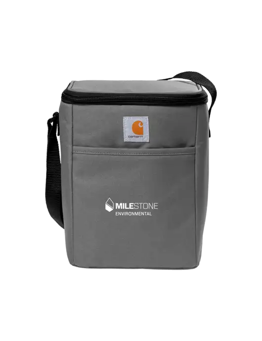 Carhartt Medium Grey Vertical 12-Can Cooler w/Milestone Environmental Logo