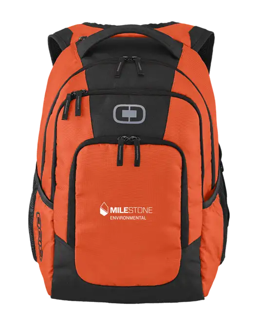 OGIO Orange Logan Laptop Backpack
 w/Milestone Environmental Logo