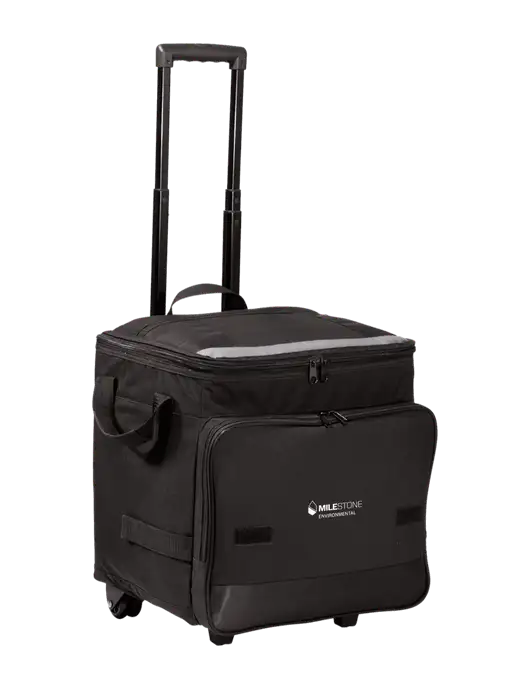 Black Rolling Cooler w/Milestone Environmental Logo