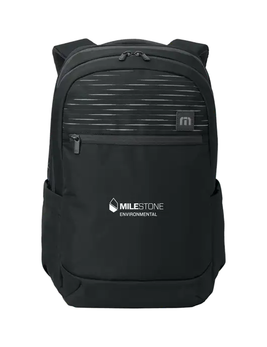 TravisMathew Black Approach Backpack w/Milestone Environmental Logo