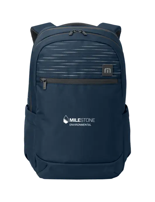 TravisMathew Navy Approach Backpack w/Milestone Environmental Logo