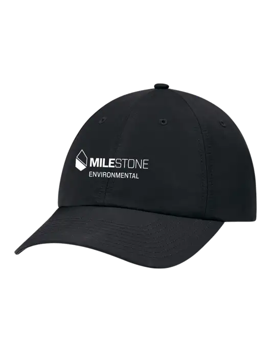 Richardson Relaxed Performance Lite Black Cap w/Milestone Environmental Logo