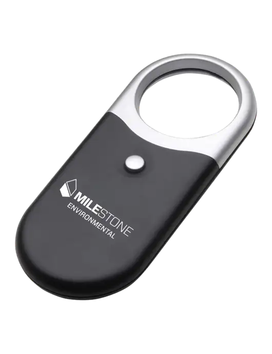Compact Black Magnifier Light w/Milestone Environmental Logo