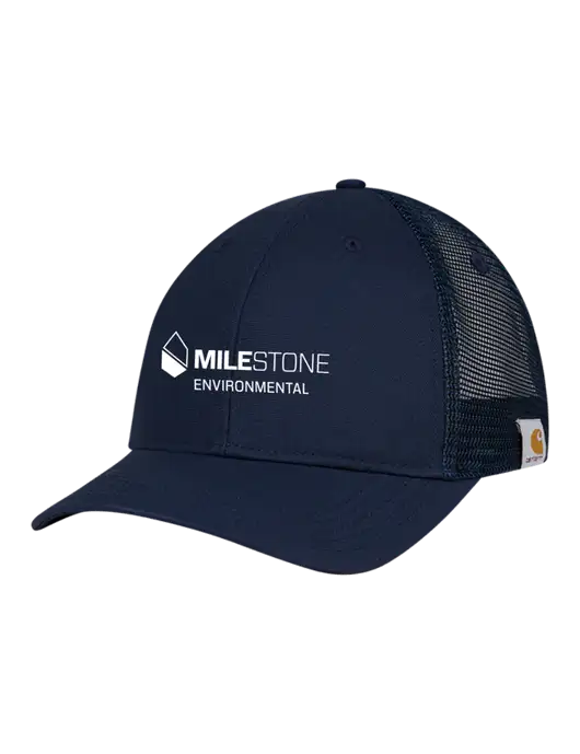 Carhartt Navy Trucker Rugged Pro Series Cap w/Milestone Environmental Logo