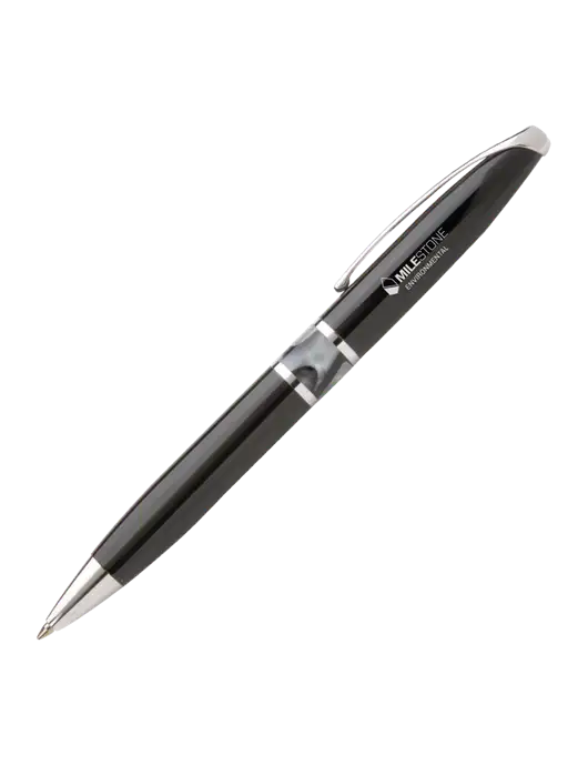 Illusion Black Pen - Black Ink w/Milestone Environmental Logo