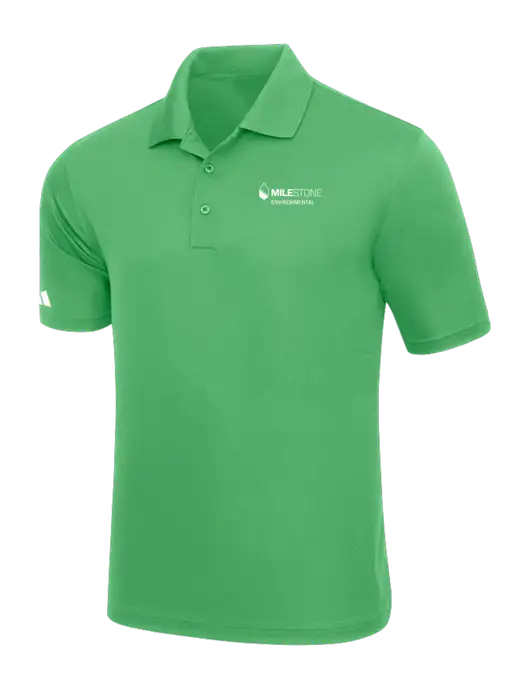 Adidas Kelly Green Basic Sport Polo w/Milestone Environmental Logo