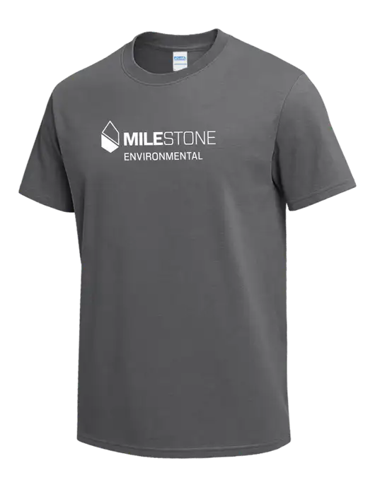 Medium Grey Heavyweight 6.1 oz T-Shirt w/Milestone Environmental Logo