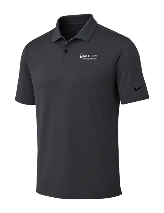 Nike Dark Grey Dri-FIT Vapor Polo w/Milestone Environmental Logo