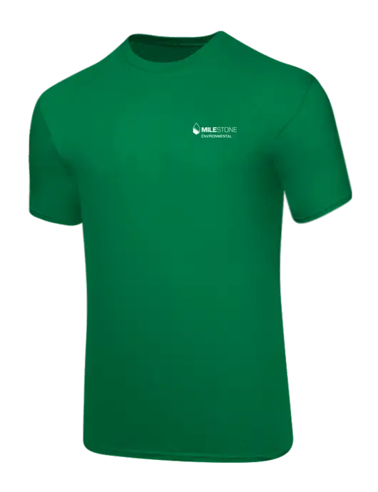 Core Blend Kelly Green T-Shirt w/Milestone Environmental Logo