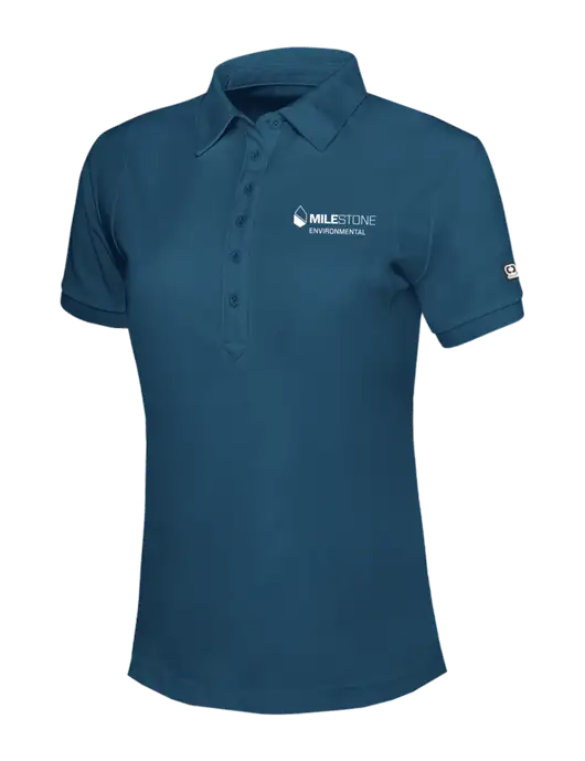 OGIO Womens Light Navy Jewel Polo w/Milestone Environmental Logo