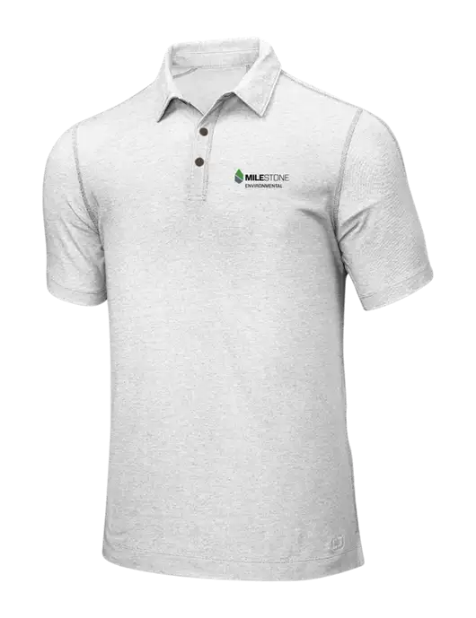 OGIO White ONYX Polo w/Milestone Environmental Logo