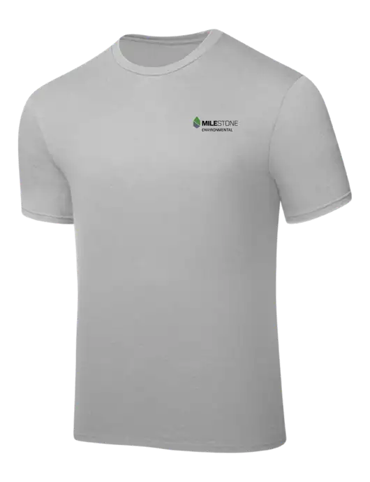 Silver PosiCharge Competitor Tee w/Milestone Environmental Logo