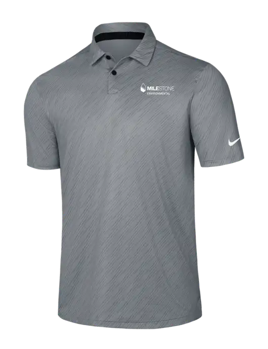 Nike Medium Grey Vapor Dash Polo w/Milestone Environmental Logo