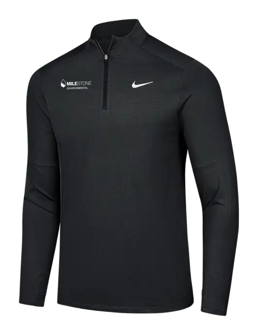 Nike Black Dri-FIT Element 1/2-Zip Pullover w/Milestone Environmental Logo