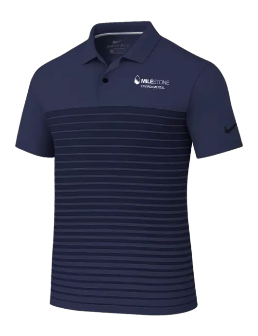 Nike Navy Dri-FIT Vapor Block Polo w/Milestone Environmental Logo