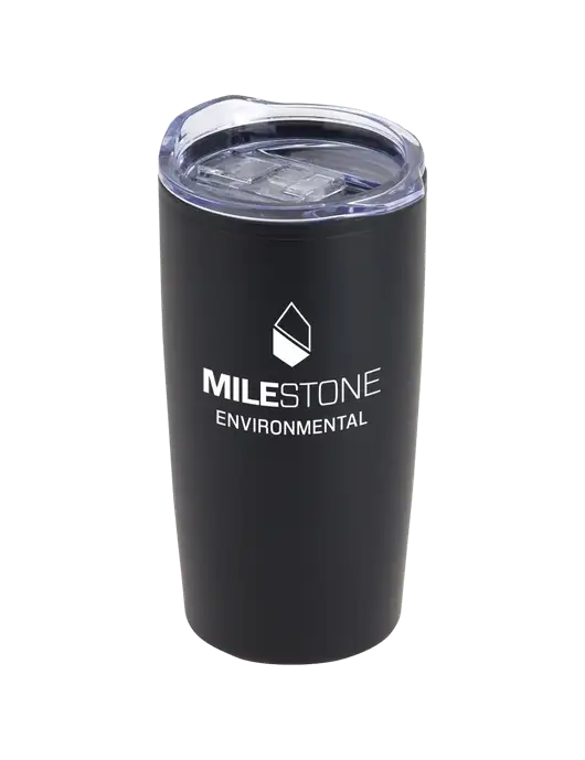 Olympus Black 20 oz Tumbler w/Milestone Environmental Logo
