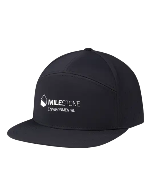 Richardson Black Cannon Cap w/Milestone Environmental Logo
