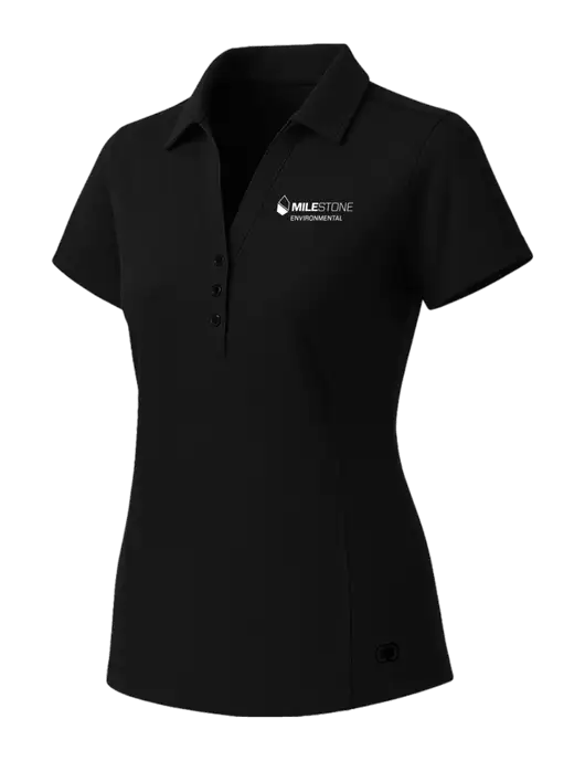 OGIO Womens Blacktop ONYX Polo w/Milestone Environmental Logo