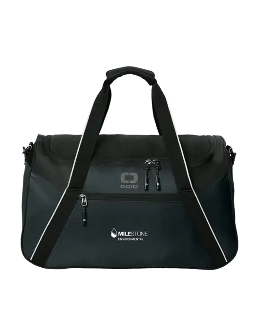 OGIO Black Inception Duffel w/Milestone Environmental Logo