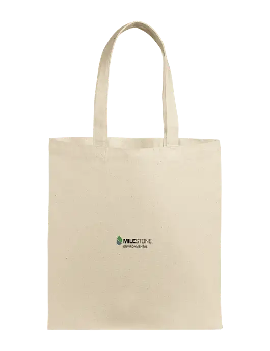 Eco Blend Natural Canvas Tote w/Milestone Environmental Logo