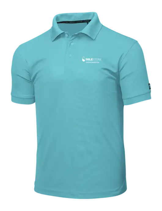 OGIO Light Sapphire Caliber 2.0 Polo w/Milestone Environmental Logo