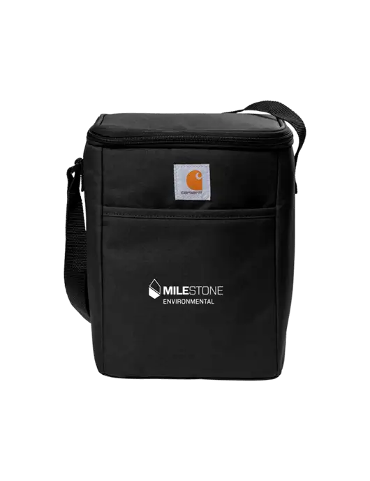Carhartt Black Vertical 12-Can Cooler w/Milestone Environmental Logo