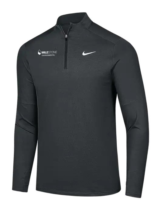 Nike Dark Grey Dri-FIT Element 1/2-Zip Pullover w/Milestone Environmental Logo