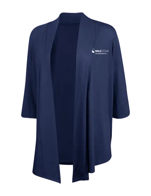 Dress Navy Blue Womens Concept Shrug w/Milestone Environmental Logo