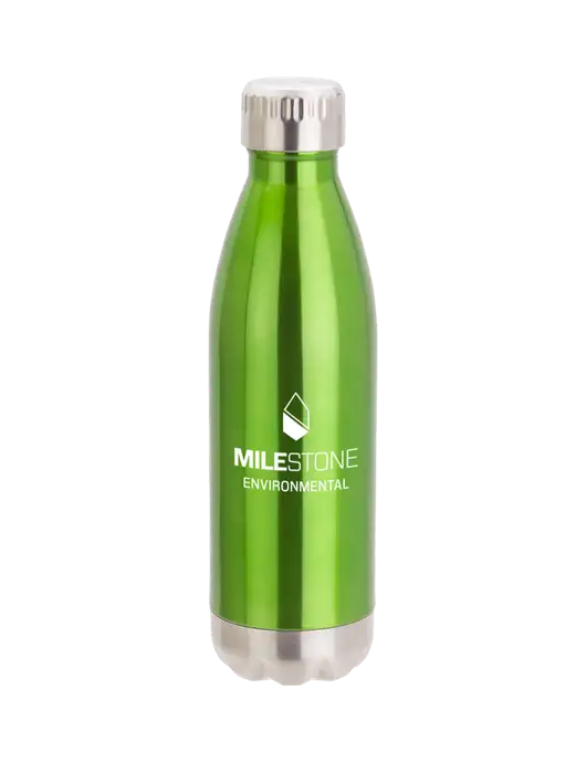 City Go Green 17 oz Insulated Bottle w/Milestone Environmental Logo
