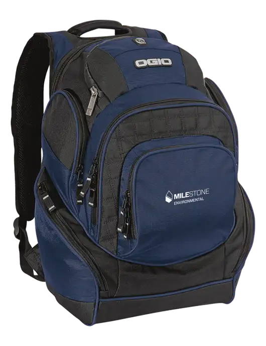 OGIO Navy Mastermind Pack w/Milestone Environmental Logo