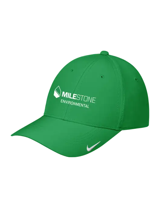 Nike Kelly Green Dri-FIT Legacy Cap w/Milestone Environmental Logo