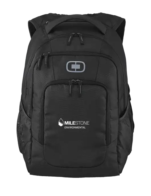 OGIO Black Logan Laptop Backpack
 w/Milestone Environmental Logo