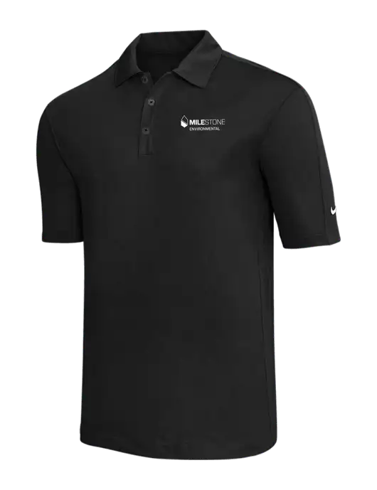 Nike Black Tech Sport Dri-FIT Polo w/Milestone Environmental Logo