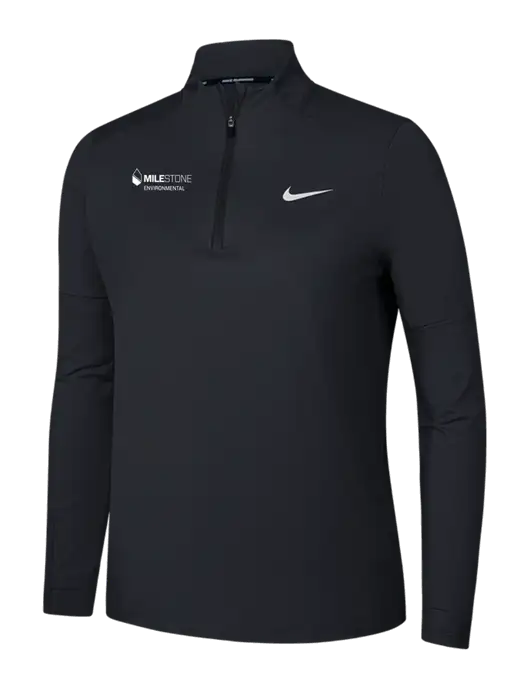Nike Black Womens Dri-FIT Element 1/2-Zip Pullover w/Milestone Environmental Logo