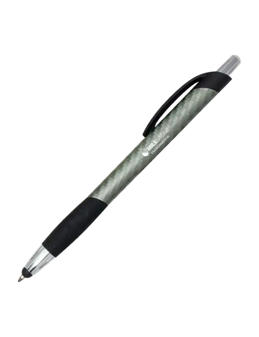 Sunray Gunmetal Stylus Pen w/Milestone Environmental Logo