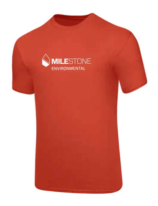 Core Blend Dark Orange T-Shirt w/Milestone Environmental Logo