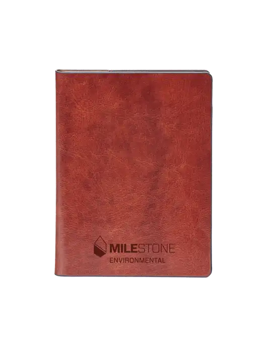 Fabrizio Brown Rfid Passport Holder w/Milestone Environmental Logo
