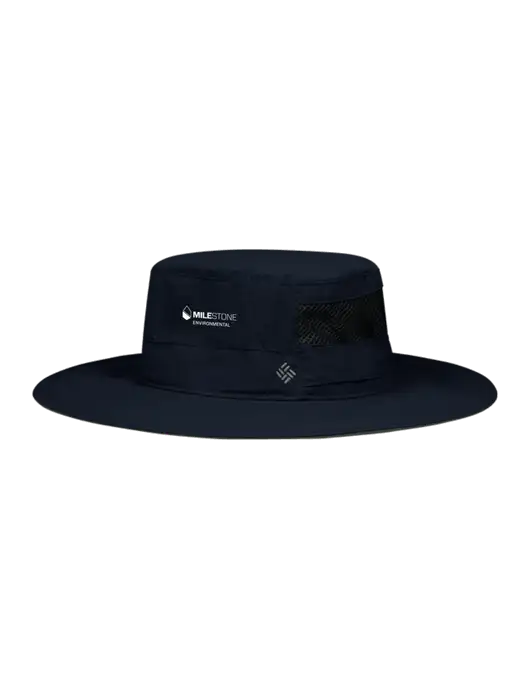 Columbia Navy Bora Bora Booney  Hat w/Milestone Environmental Logo