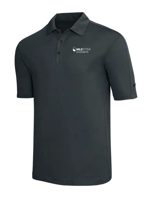 Nike Dark Grey Tech Sport Dri-FIT Polo w/Milestone Environmental Logo
