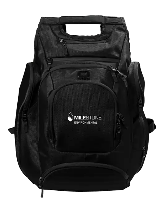 OGIO Blacktop Metro Ballistic Laptop Backpack w/Milestone Environmental Logo