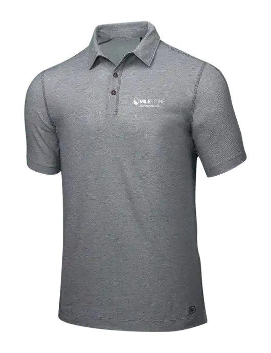 OGIO Medium Grey ONYX Polo w/Milestone Environmental Logo