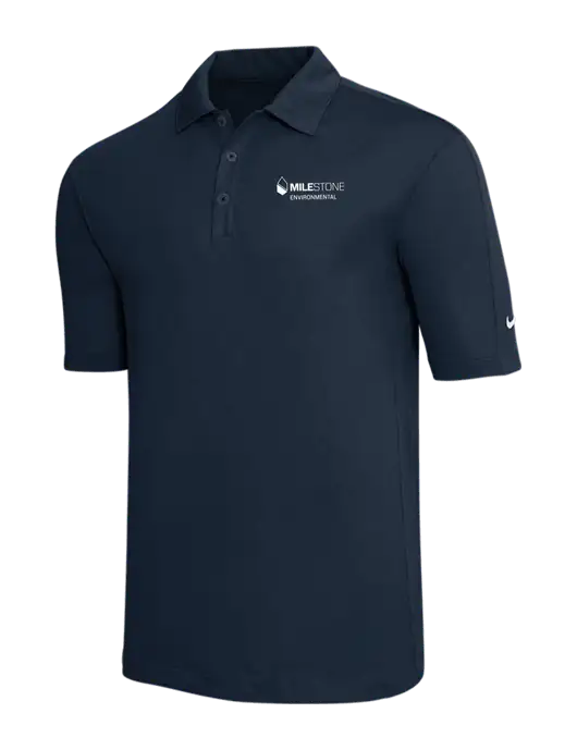 Nike Navy Tech Sport Dri-FIT Polo w/Milestone Environmental Logo