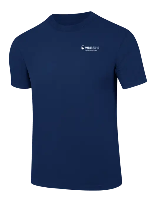 Comfort Colors 6.1 oz Dark Navy Heavyweight Ring Spun T-Shirt w/Milestone Environmental Logo