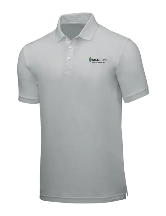 Light Grey Core Classic Pique w/Milestone Environmental Logo