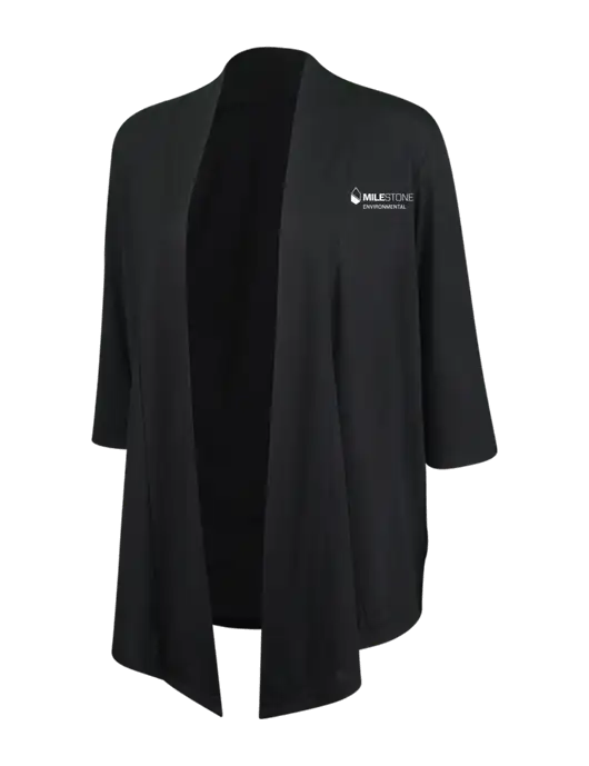 Black Womens Concept Shrug w/Milestone Environmental Logo