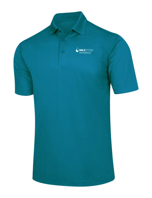 Dark Sapphire Micropique Sport-Wick Polo w/Milestone Environmental Logo