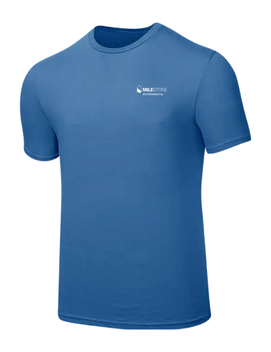 Seriously Soft Light Navy T-Shirt w/Milestone Environmental Logo