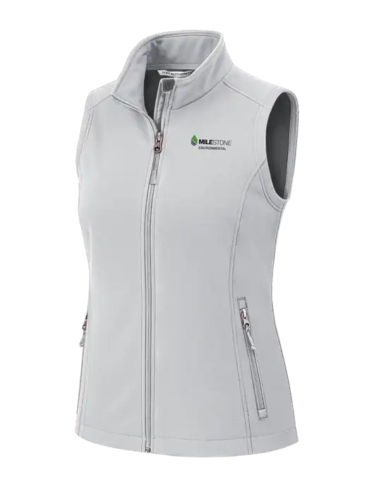 Marshmellow Womens Core Soft Shell Vest w/Milestone Environmental Logo